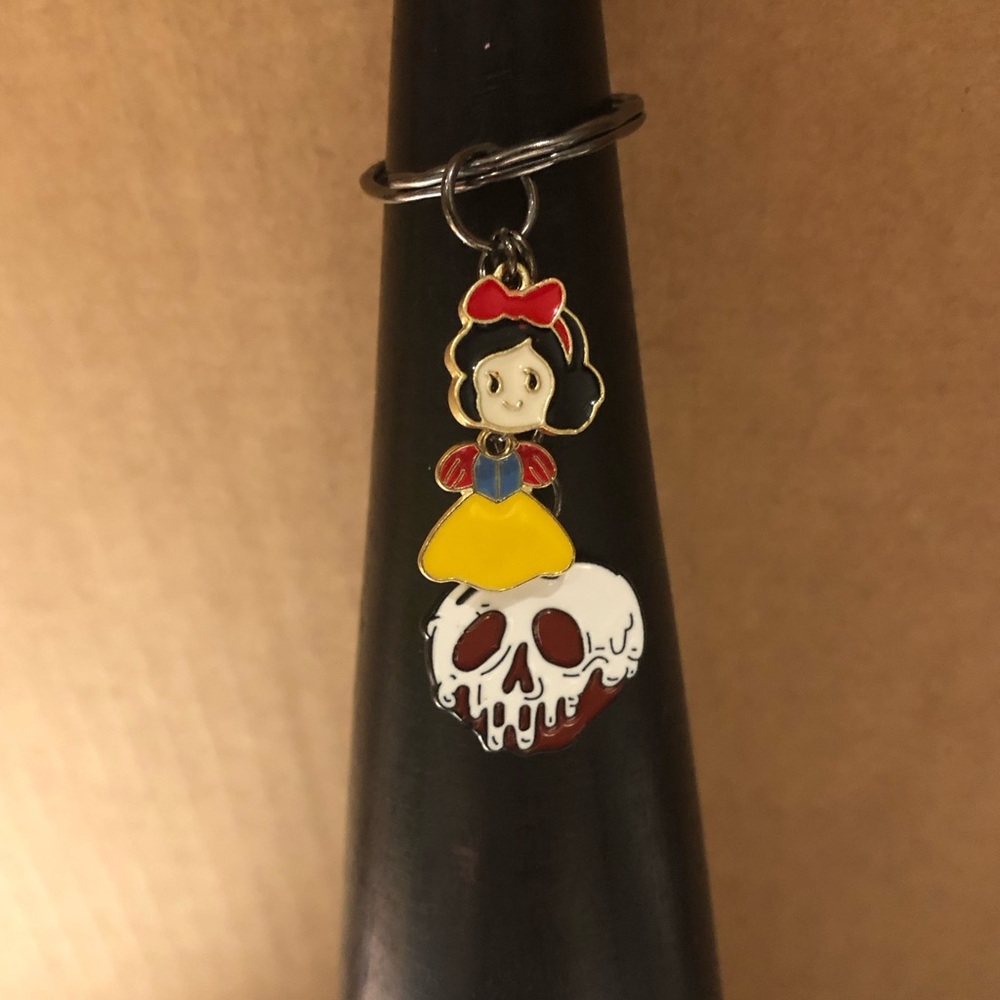 3/$20 Snow White Keychain with Poison Apple Charm